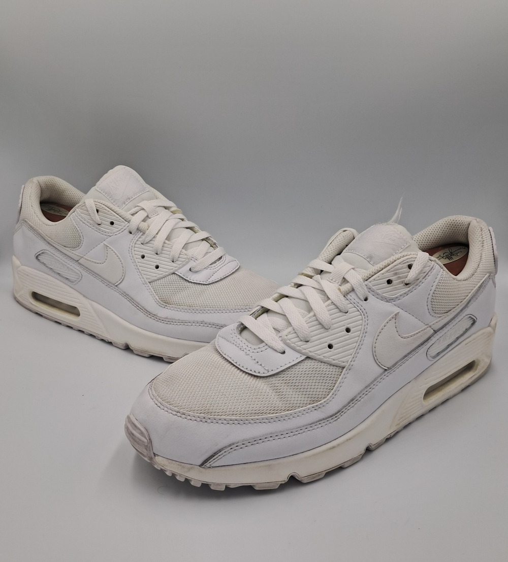 Size 13 - Nike Air Max 90 Recraft Triple White - CN8490-100 - RETAIL $105